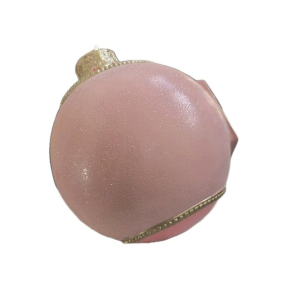 New Large Pink GOLD Vintage Style Retro MCM Christmas Tree Ornament Room Decor - Picture 3 of 3